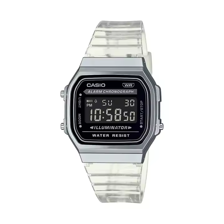 Reloj Casio A168XES-1BEF con Panel Electro-luminiscente y Cronómetro de Alta Precisión - 1