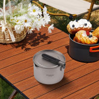 Tomshoo Olla De Titanio Portátil De 2L Con Tapa Y Mango Colapsable Para Camping Cocina Al Aire Libre Y Viajes Deporte De Montaña - details 9