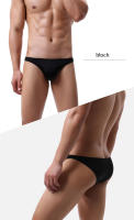 Bragas De Natación Para Hombre Monocromáticas Con Bolsillo U Briefs De Playa Cortos De Baño Deporte Y Fitness Poliéster Spandex - details 5