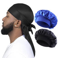 Pañuelo De Cabeza Largo Para Hombres Y Mujeres 2/3PCS Durag De Seda Tapabocas De Noche Estilo Pirata Bufanda De Sueño Unisex Bandana Turbante Hijab Multifuncional Para Todas Las Estaciones - details 12