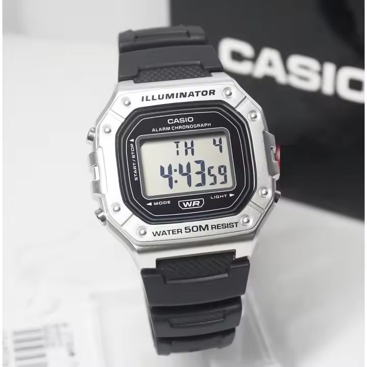 Casio W-218HM-7A | Reloj Digital Retro con Resistencia al Agua y Diseño Marrón Metálico - 1