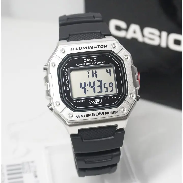 Casio W-218HM-7A | Reloj Digital Retro con Resistencia al Agua y Diseño Marrón Metálico - 1