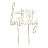 YOMDID 1PC Inserto De Pastel De Madera Para Cumpleaños Decoración Perfecta Para Mesa De Postres Y Fiestas Personalizado Con Letras - details 2