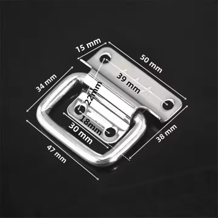 Manija De Gabinete De Acero Inoxidable Para Cajones Y Puertas De Madera Accesorios Simples Para El Hogar Y Muebles Plata - 1