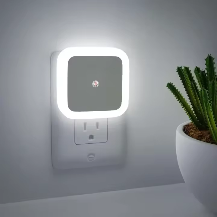 Luz Nocturna Cuadrada LED Con Inducción Inteligente Luz De Energía Ahorradora Para Dormitorio Iluminación Interior - 1