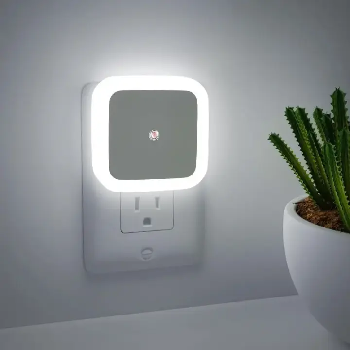 Luz Nocturna Cuadrada LED Con Inducción Inteligente Luz De Energía Ahorradora Para Dormitorio Iluminación Interior - 1