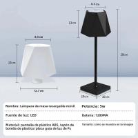 Lámpara De Mesa Con Sensor De Toque 1pc Para Dormitorio Oficina Nightstand Librería Sala De Estar Decoración De Hogar Luz Nocturna - details 11