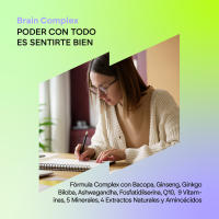 Nootropico Brain Complex -  Memoria y Concentración - Bacopa Monnieri, Ginkgo Biloba, Colina, Ginseng , L-Tirosina + Vitaminas - Brain Complex 60 Cápsulas Nutralie - details 3