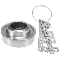 Estufa De Camping Lixada Exterior Mini Alcoholesta En Titán Y Acero Inoxidable Con Soporte Cruzado Estufa Portátil Para Picnic - details 11