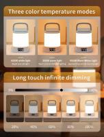 Lámpara De Noche LED Recargable Para Dormitorio Protección Ocular Para Lectura Y Sueño Iluminación Infantil Para Bebé - details 5