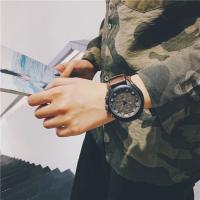 Reloj Retro Para Hombre De Lujo Con Correa De Cuero PU Reloj De Pulsera Militar Táctico De Gran Dial Calendario Completo Movimiento De Cuarzo - details 20