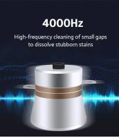 Limpiador ultrasónico portátil de 600 ml y 30 W, para joyería, gafas, dentaduras postizas, relojes, lavadora, tina con vibración de doble frecuencia - details 1