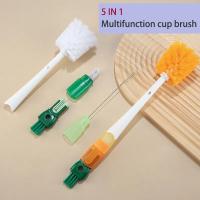 Cepillo De Limpieza Para Vaso Y Botella Con 5 Enlaces Herramienta De Limpieza Para Cocina Accesorios De Limpieza Para Gaps En Botellas - details 1