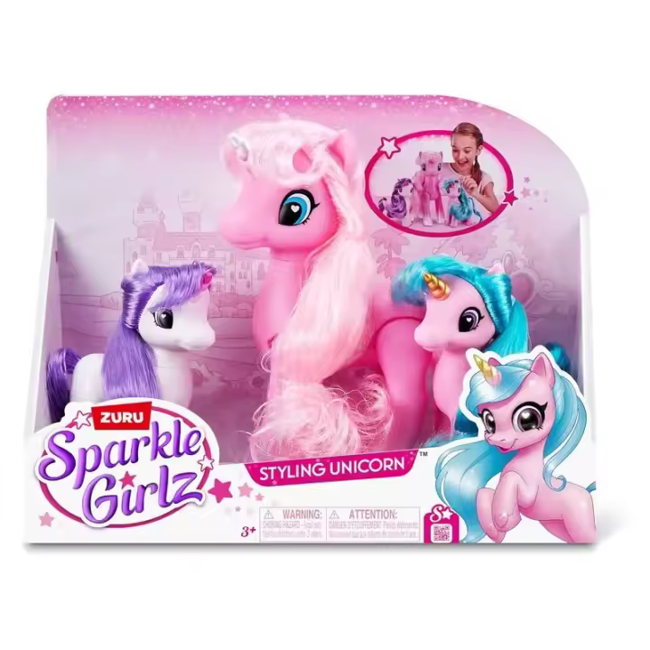 Zuru Sparkle Girlz 3 Unicornios de Colores 100373 - 1