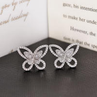 Pendientes De Mariposa Dorados Y Plateados Nuevos Tendencia 2024 Para Mujer Regalo De Fiesta Joyería Al Por Mayor E6603 - details 0