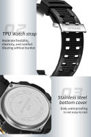 Reloj Electrónico Para Hombre SANDA 6197 Edición Coreana Deportivo Multifuncional Impermeable LED Estudiante Resistente Al Choque Con Pantalla LED Y Cronógrafo - details 20