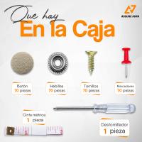Assure Aura Kit 70 Chinchetas Techo Coche + 70 Pasadores Rojos + 1 Destornillador + 1 Cinta Métrica - Ideal para Reparar Techo Caido Coche - Parte Esencial de Tus Accesorios Coche(Beige) - details 1