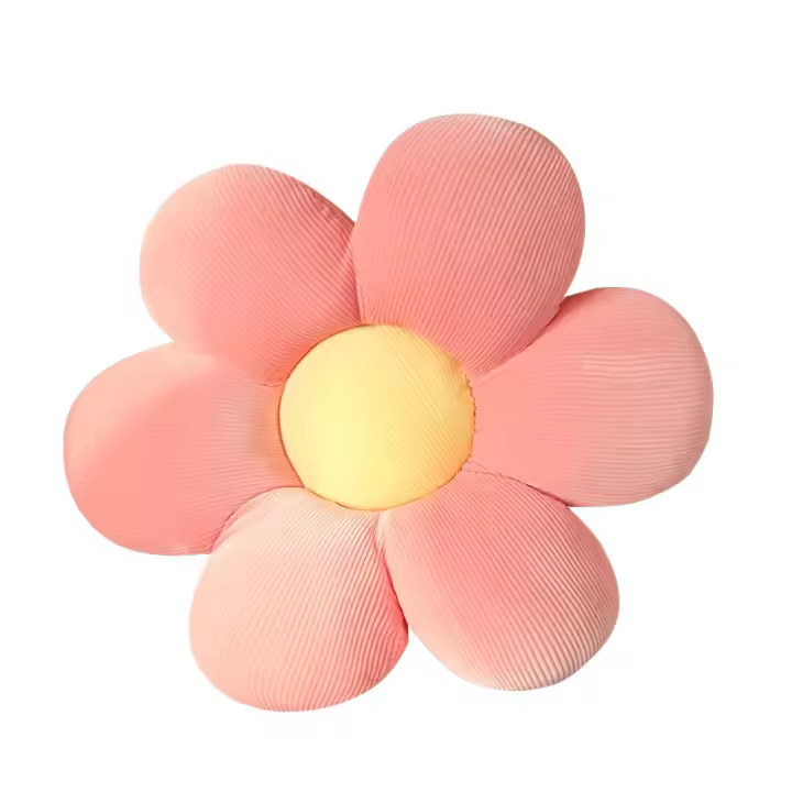Cojín De Peluche De 35CM Con Flores Coloridas Juguete De Plantas Para Niñas Decoración De Hogar Regalo Para Bebés Estilo Rose/Serie De Flores - 1