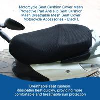 Cubierta De Asiento De Motocicleta Transpirable Verano Fresca 3D Malla Antideslizante Para Moped Moto Scooter Protección Red - details 1