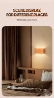 Lámpara De Pared LED Portátil 6W Recargable Con Sensor De Toque Y Luz Nocturna Para Dormitorio Y Escaleras Tres Colores - details 5