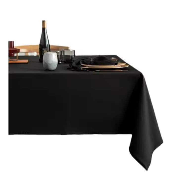 Mantel de exterior Mantel de jacquard Geométrico, Mesa de durabilidad y protectora equipada para Salón, Cocina Mantel rectangular antimanchados 150x210 cm gris impermeable - 1