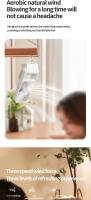 Ventilador De Escritorio Slim Con 3 Velocidades Ajuste De Ángulo Amplio Silencioso Recargable Por USB Para Oficina Habitación Viaje - details 6