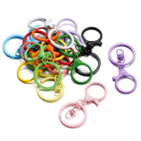 5Pcs/Set Anillos De Metal Colorido Con Cierre De Langosta Para Fabricación De Joyas Llaveros DIY Suministros Accesorios 68mm - details 3