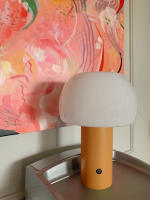 Lámpara De Mesa Recargable Portátil Para Decoración De Escritorio Restaurante Y Camping En Colores Verde/Naranja/Blanco/Marrón - details 8