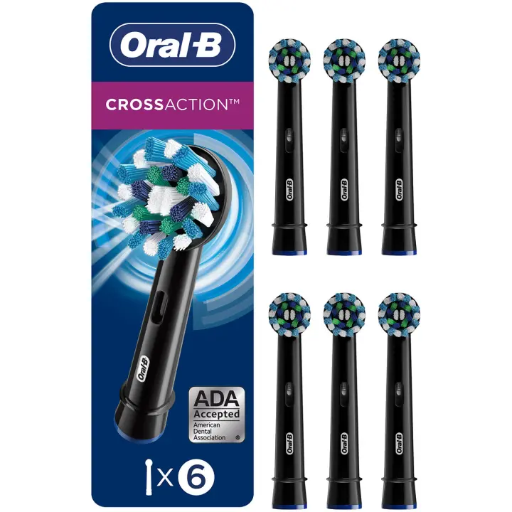 RECAMBIO DENTAL ORAL B EB50BRX PACK 6 CROSS ACTION NEGRO - 1
