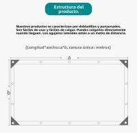 Malla de sombreo con bordes reforzados y agujeros para huertos, invernaderos y protección solar – Color negro - details 3