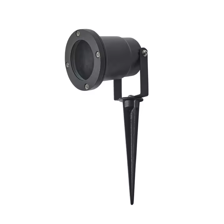 Foco Halógeno IP54 Para Jardín y Exteriores Con Pincho Color Negro - 1