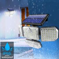 Lámpara De Pared Solar Exterior Con 182 LED Y Cabezas Ajustables Luz De Seguridad IP65 Impermeable Con 3 Modos De Trabajo Luz De Inundación LED Moderna - details 5
