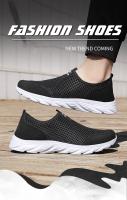 Zapatos De Vulcanización Para Hombre Zapatillas Transpirables Casual Antideslizantes Ligeros Tenis Masculino SLIP-ON Mesh - details 7