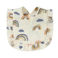 Babero De Estilo Coreano Para Bebés Rollo De Flores En Algodón Suave Toalla Para Saliva Y Burbujas Para Recién Nacidos Y Niños De 0 a 36 Meses - details 3