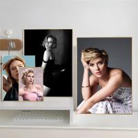 Póster HD De Scarlett Johansson Famosa Arte Para Decoración De Paredes Para Sala De Estar Hotel Barra De Café Material Papel Estilo Moderno - details 1
