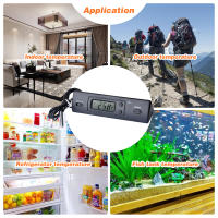 Termómetro Digital Electrónico Para Coche Con Probar Múltiple Función Mostrador De Temperatura Y Tiempo Uso Indoor Outdoor - details 3