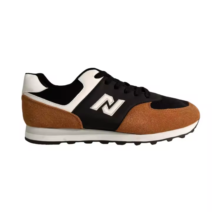 Everlyx - Zapatillas Hombre - Sneakers de Moda - Lona Marrón y Negro - Estilo Urbano Elegante - EV961_5 - 1