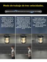 Lámpara De Pared Solar Caliente Con 3 Modos Para Jardín Exterior Decoración De Calle Resistente Al Agua Con Inducción Corporal Luz Cálida Farol De Luces De Porche Moderno - details 5