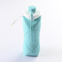 De Agua Plegable De Gran Capacidad Para Deporte Y Viajes Al Aire Libre De Silicona Grado Alimenticio Telescopio Portátil - details 3