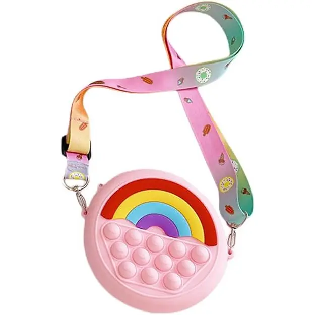 Bolso bandolera para niños, Bolso bandolera de silicona, Bandolera ajustable - 1