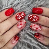 Juego De 24 Piezas De Uñas Postizas Ovaladas Con Dibujos Animados Adornos De Uñas Postizas Acrílicas Cubierta Total De Uñas Falsas Para Oficina Y Fiestas - details 31