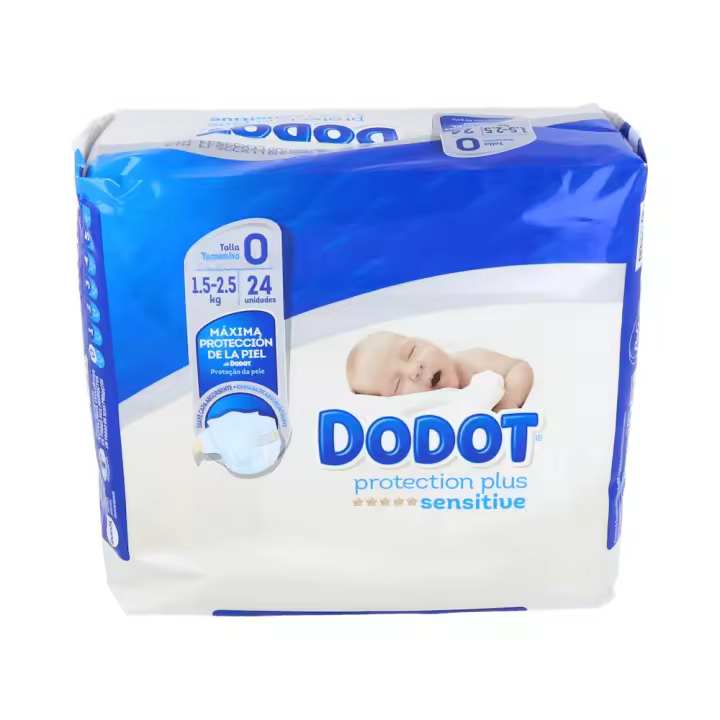 Dodot Pañal Sensitive T-0 1,5-2,5 Kg 24 U - 1