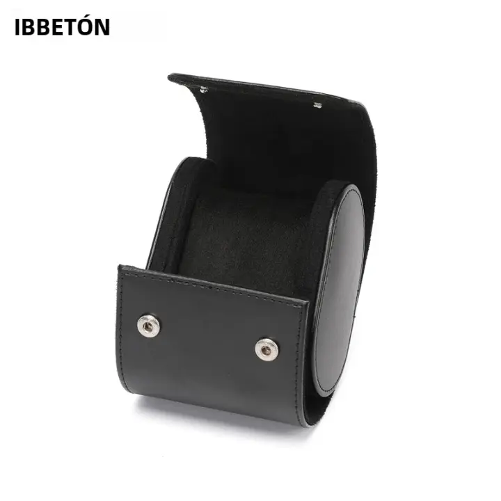 Caja De Almacenamiento Para Relojes De Lujo Vintage Portátil Organizador De Viaje Para Hombres Caja De Exhibición De Relojes De Cuero Gifting - 1