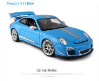 Modelo De Coche De Colección Bruago 1:18 Porsche 911 GT3 Blanco Azul En Metal Para Decoración Y Regalo Para Hombres - details 7
