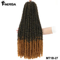 Extensiones De Cabello Sintético Butterfy Locs Crochet Meche Faux Locks Trece Mechas Extensiones De Traviesa Para Negros - details 8