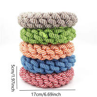 Juguete Para Perros Grande Diametro 17CM Resistente Mordida Redondo De Cuerda Juguete Para Masticar Para Perros Medianos Y Grandes Accesorios Para Golden Retriever Weimaraner - details 0