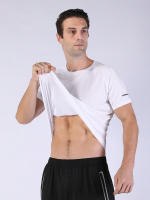 Camiseta Deportiva Para Hombres Secado Rápido Transpirable Suéter Casual Cuello Redondo Manga Corta Adecuada Para Gimnasio Y Correr Al Aire Libre - details 6