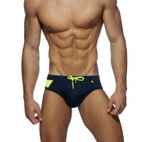 Bragas De Natación Para Hombre Briefs De Playa Deporte Acuático Padded Push-Up Traje De Baño Sexy Surf Wear Monocromo Talla Unica - details 7