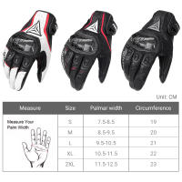 Guantes De Motocicleta Para Hombre Cuero Genuino Antideslizante Toque De Pantalla Completo Protección De Muñeca Y Dedos Fibra De Carbono - details 0