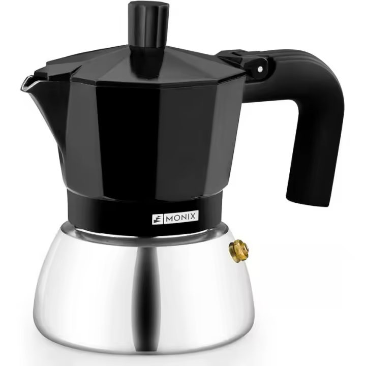 CAFETERA MONIX INDUCTION INOX NEGRA 3T (M863003) - Máquina de café - 1